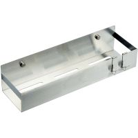 Металлическая полка Boheme Q 10965-GM Оружейная сталь — фото 1, Полки для ванной и душа