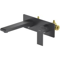 Смеситель для раковины Aquatek Лира AQ1413MB Черный матовый — фото 1, Смесители для раковины