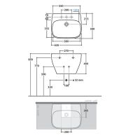 Товар: Раковина Globo Genesis 62 GE061.BI*1 Белая - фото 7 Раковина Globo Genesis 62 GE061.BI*1 Белая — фото 7, Раковины