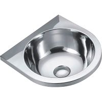 Раковина Nofer 35 13036.A.S Нержавеющая сталь матовая — фото 1, Мини-раковины