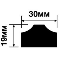 Молдинг HIWOOD TRW30 2700x30x19 мм — фото 2, Молдинги