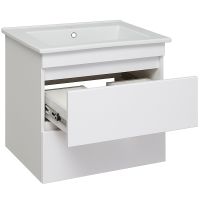 Тумба под раковину Runo Манхэттен 65 00-00001046 Белая — фото 2, Мебель для ванной