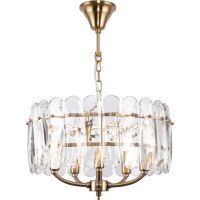 Люстра Maytoni Modern Suite MOD122PL-05BS Прозрачная Латунь — фото 1, Люстры