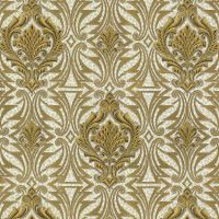 Обои Emiliana Parati Roberto Cavalli 8 19013 Винил на флизелине (1,06*10,05) Белый/Золото, Дамаск — фото 1, Обои для стен