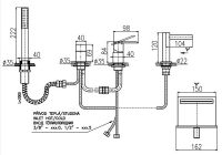Смеситель на борт ванны Rav Slezak Loira Хром арт-LR566.5P — фото 4, Смесители на борт ванны