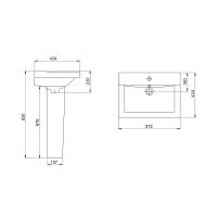 Товар: Раковина Santeri Орион 55 1.3110.8.S00.11B.0 Белая - фото 6 Раковина Santeri Орион 55 1.3110.8.S00.11B.0 Белая — фото 6, Раковины подвесные