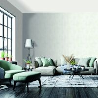 Обои Yasham Echo S-21553-1 Винил на флизелине (1,06*10,05) Белый, Штукатурка — фото 3, Обои для стен