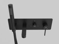 Смеситель для ванны GPD Gildo Colored MKA165-S Черный — фото 4, Смесители