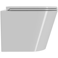 Комплект унитаза с инсталляцией Point Виктория PN48066BC с сиденьем Микролифт и Черной матовой Хром клавишей смыва — фото 3, Унитазы