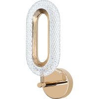 Настенный светильник Artelamp Ovale A2489AP-1GO Прозрачный Золото — фото 1, Светильники