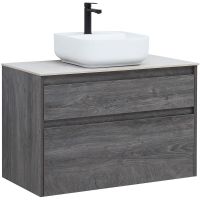 Тумба под раковину Aquanet Nova Lite 90 242267 подвесная Дуб рошелье — фото 1, Тумбы под раковину