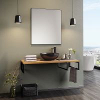 Консоль под раковину Orka Kestel 120 3001043 Дуб — фото 3, Мебель для ванной