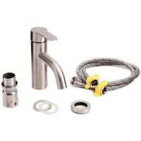 Смеситель для раковины Orange Steel M99-021ni Никель — фото 4, Смесители для раковины