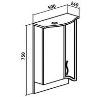 Товар: Зеркальный шкаф Runo Севилья 50 R 00000000799 с подсветкой Белый - фото 4 Зеркальный шкаф Runo Севилья 50 R 00000000799 с подсветкой Белый — фото 4, Зеркальные шкафы в ванную