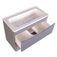 Тумба под раковину Style Line Бергамо 70 СС-00002319 подвесная Серая антискрейч — фото 3, Тумбы под раковину