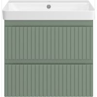 Товар: Тумба с раковиной Brevita Victory 60 УТ000015997 подвесная Зеленая матовая - фото 2 Тумба с раковиной Brevita Victory 60 УТ000015997 подвесная Зеленая матовая — фото 2, Мебель для ванной