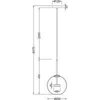 Подвесной светильник Maytoni Modern Cometa MOD055PL-L12G3K Прозрачный — фото 8, Подвесные светильники