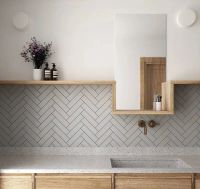 Керамическая плитка Equipe Costa Nova Grey Matt 28459 настенная 5х20 см — фото 5, Керамическая плитка