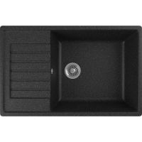 Кухонная мойка Domaci Бьелла DMC-78L DMC-78L-308 Черная — фото 1, Кухонные мойки