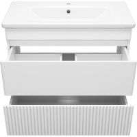 Тумба с раковиной Misty Мира 90 УТ000022789 Белая матовая — фото 3, Мебель для ванной