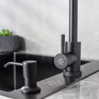 Смеситель для кухни Ростовская Мануфактура Сантехники SUS124BLK-017F Черный — фото 2, Смесители