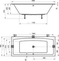 Товар: Акриловая ванна Ravak Formy 02 Slim 180x80 C891300000 без гидромассажа - фото 5 Акриловая ванна Ravak Formy 02 Slim 180x80 C891300000 без гидромассажа — фото 5, Акриловые ванны