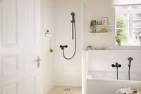 Товар: Смеситель для душа Hansgrohe Rebris S 72640670 Черный матовый - фото 2 Смеситель для душа Hansgrohe Rebris S 72640670 Черный матовый — фото 2, Смеситель для душа