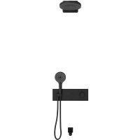 Товар: Душевая система Vincea Inspire VSFW-432TI1MB с термостатом Черная матовая - фото 2 Душевая система Vincea Inspire VSFW-432TI1MB с термостатом Черная матовая — фото 2, Встраиваемые душевые комплекты