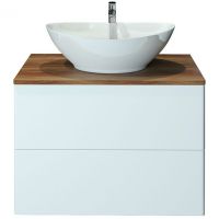 Тумба с раковиной Orange Otto 75 Ot-75TuWOOD+G56 Белая — фото 4, Тумбы с раковиной