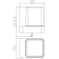 Дозатор для жидкого мыла Rav Slezak Nil NLA0304ZRK Розовый золотистый крацованный — фото 2, Дозаторы