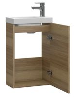 Тумба под раковину Cersanit Lara 40 63420 подвесная Орех — фото 3, Мебель для ванной