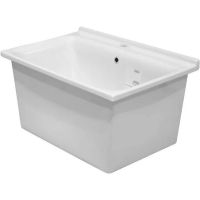 Хозяйственная раковина Kerasan Aquadom 60 29201 Белая с 1 отверстием под смеситель — фото 1, Раковины