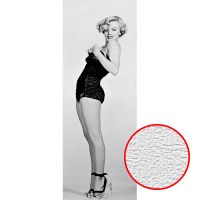 Фотообои Divino A-092 Фактура холст Винил на флизелине (1*2,7) Серый/Черный, Люди — фото 1, Обои для стен