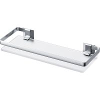 Стеклянная полка AM.PM Sense L A7455100 Серебристая — фото 1, Полки для ванной и душа