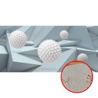 Фреска Ortograf 3D 33257 Фактура бархат золото FX-G Флизелин (5,7*2,7) Серый/Белый, Абстракция — фото 1, Фрески