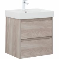 Тумба под раковину Aquanet Nova Lite 60 287884 подвесная Орех светлый — фото 1, Тумбы под раковину