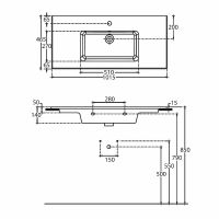 Раковина Allen Brau Fantasy 102 4.11027.20 Белая — фото 4, Раковины