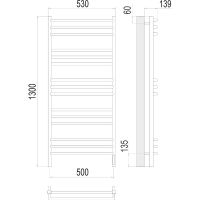 Товар: Электрический полотенцесушитель Terminus Соренто П15 500х1300 4670078531483 Хром - фото 4 Электрический полотенцесушитель Terminus Соренто П15 500х1300 4670078531483 Хром — фото 4, Электрические полотенцесушители