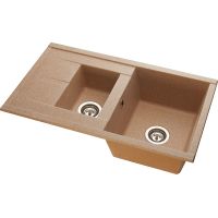 Кухонная мойка Aquaton Делия 87 1A716232DE220 Песочная — фото 3, Кухонные мойки