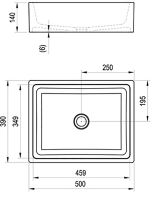 Раковина-чаша Ravak Formy 01 50 D XJL01250000 Белый — фото 10, Раковины накладные
