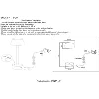 Товар: Настольная лампа Crystal Lux Santa LG1 Gold Золото - фото 2 Настольная лампа Crystal Lux Santa LG1 Gold Золото — фото 2, Настольные лампы