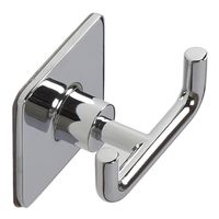 Двойной крючок Fixsen Square FX-93105a Хром — фото 1, Крючки для полотенец