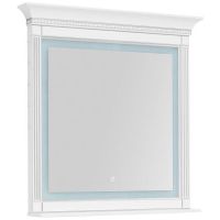 Зеркало Aquanet Селена 105 201647 с подсветкой с сенсорным выключателем Белое — фото 1, Зеркала в ванную комнату