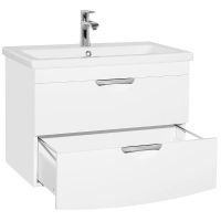 Товар: Тумба под раковину Style Line Жасмин 2 80 Люкс Plus ЛС-000010037 подвесная Белый глянец - фото 3 Тумба под раковину Style Line Жасмин 2 80 Люкс Plus ЛС-000010037 подвесная Белый глянец — фото 3, Мебель для ванной