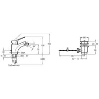 Смеситель для биде Jacob Delafon Brive E75763-4-CP Хром — фото 4, Смесители