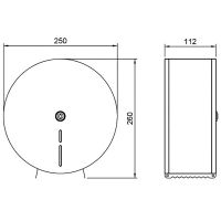 Товар: Диспенсер для туалетной бумаги Nofer 05001.B Нержавеющая сталь глянцевая - фото 4 Диспенсер для туалетной бумаги Nofer 05001.B Нержавеющая сталь глянцевая — фото 4, Диспенсеры туалетной бумаги