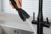 Смеситель для кухни Gappo G4399-76 Черный матовый — фото 12, Смесители для кухни