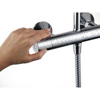 Товар: Душевая система Hansgrohe Vernis Blend Showerpipe 26276000 с термостатом Хром - фото 4 Душевая система Hansgrohe Vernis Blend Showerpipe 26276000 с термостатом Хром — фото 4, Душевые стойки
