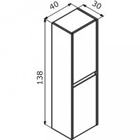 Товар: Шкаф пенал Orka Lisbon 40 3001191 подвесной Серый матовый - фото 3 Шкаф пенал Orka Lisbon 40 3001191 подвесной Серый матовый — фото 3, Мебель для ванной