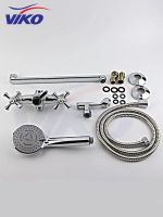 Смеситель для ванны Viko V-1515 универсальный Хром — фото 2, Смеситель для ванны